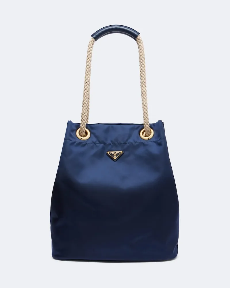 Prada Bucket-Bag Prada Mariner Re-Nylon Large Blau