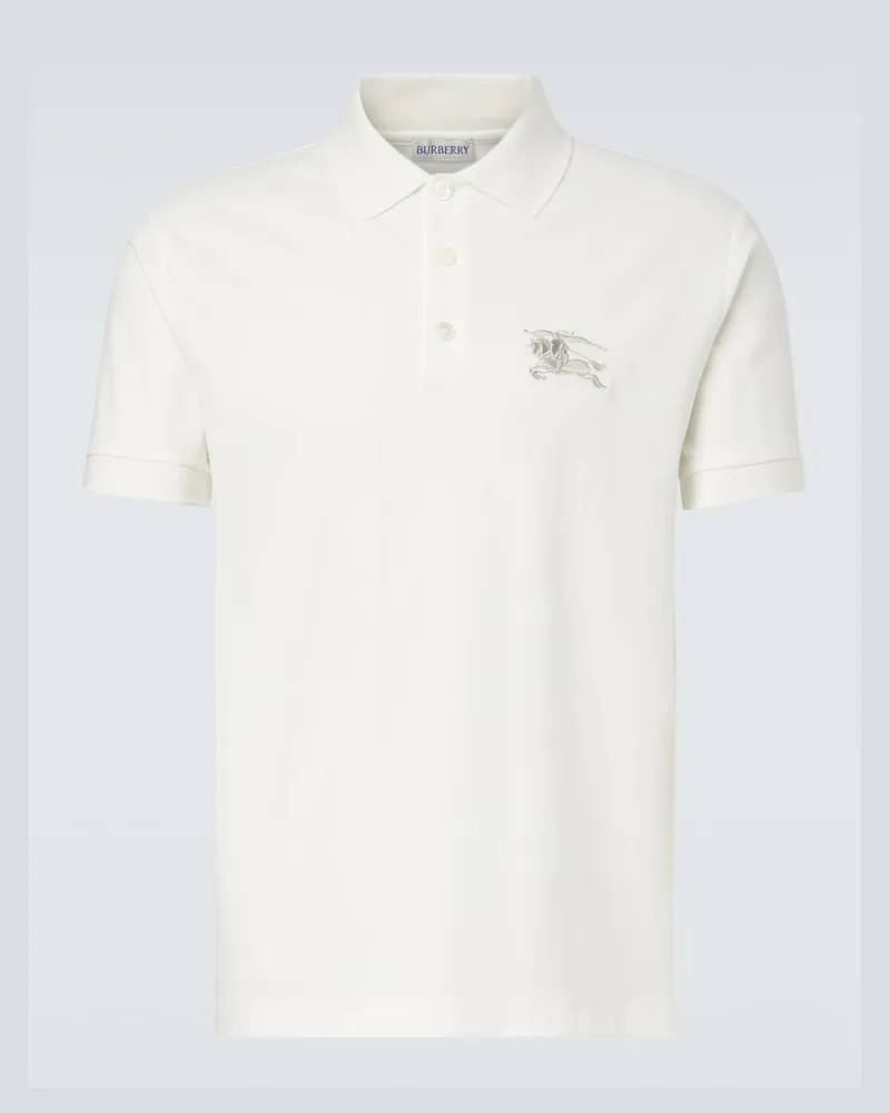 Burberry Polohemd EKD aus Baumwolle Weiß