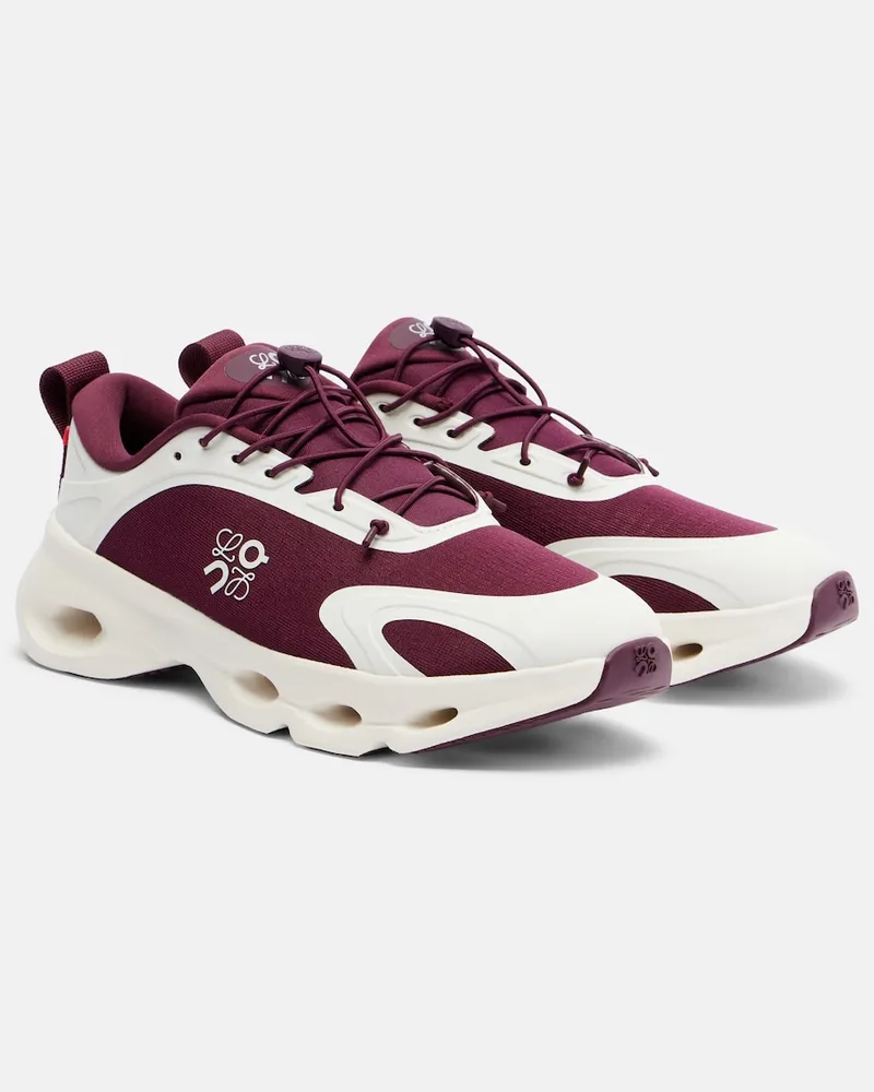 Loewe X On Laufschuhe Cloudsolo Burgunderrot