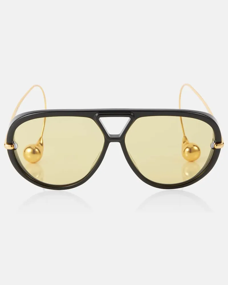 Bottega Veneta Aviator-Sonnenbrille Drop Gelb