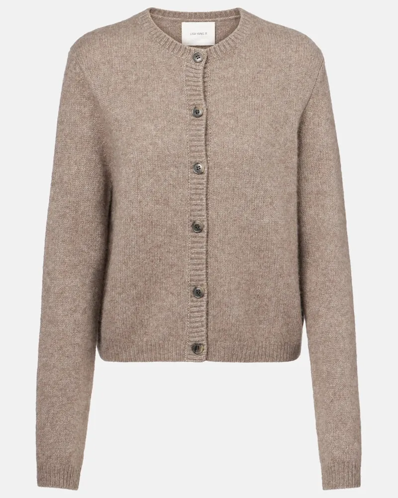 Lisa Yang Cardigan Felicia aus Kaschmir und Seide Beige