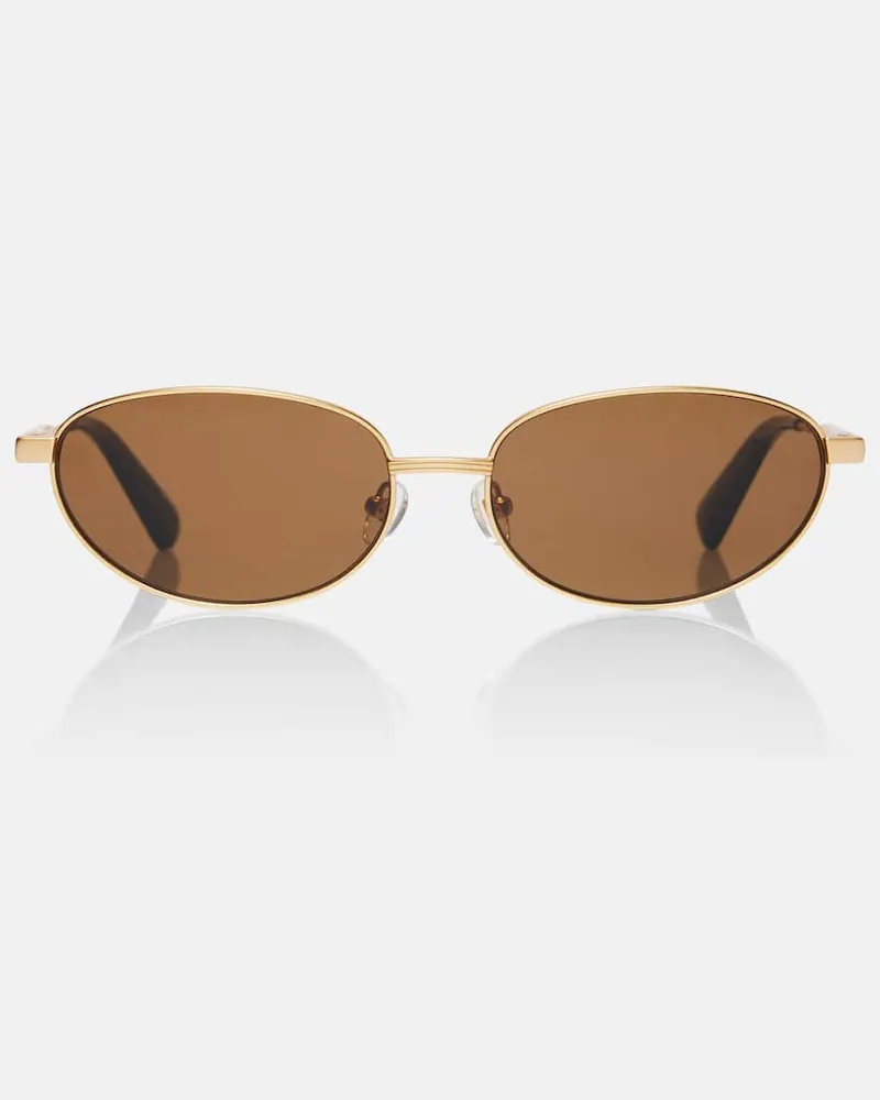 Jacquemus Ovale Sonnenbrille Gold