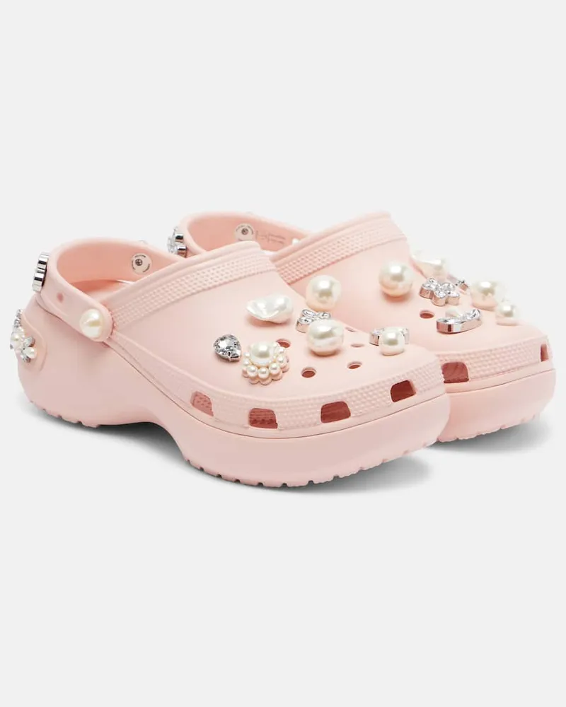 Simone Rocha X Crocs Verzierte Clogs Pink