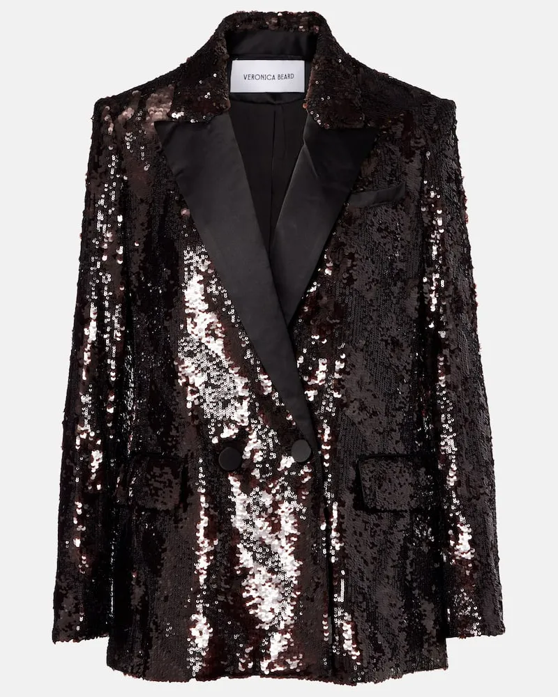 Veronica Beard Blazer mit Pailletten Burgund