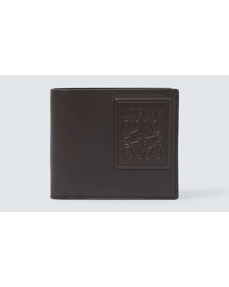 Loewe Portemonnaie Anagram aus Leder Braun