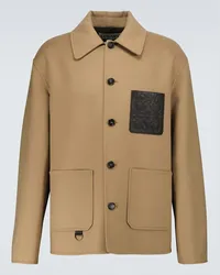 Loewe Jacke Anagram aus Wolle und Kaschmir Beige