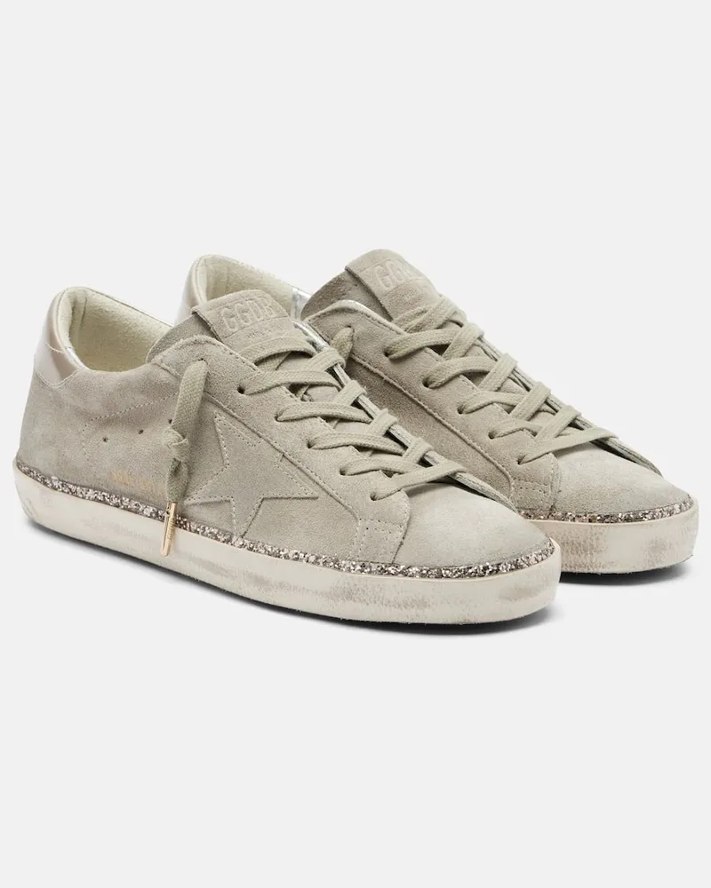 Golden Goose Sneakers Super-Star aus Veloursleder Grau