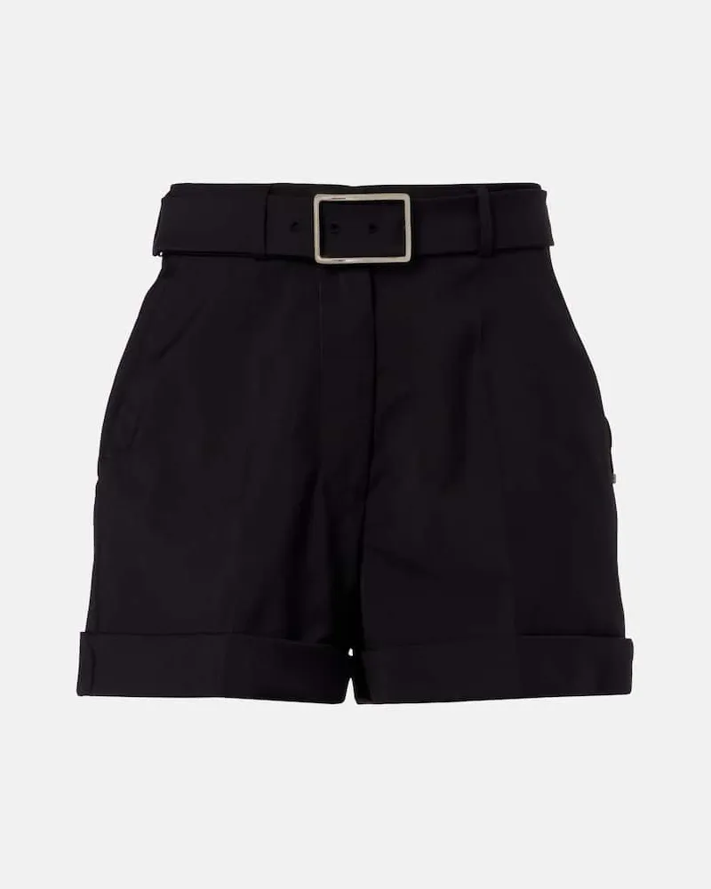 SPORTMAX Shorts Ghiera aus Schurwolle Schwarz