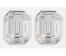 Ohrringe Illusion aus 18kt Weissgold mit Diamanten