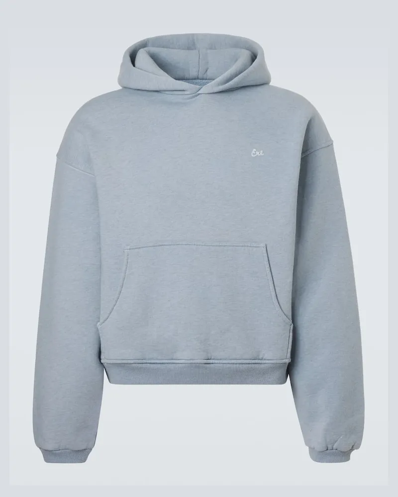 ERL Hoodie aus Baumwolle Blau