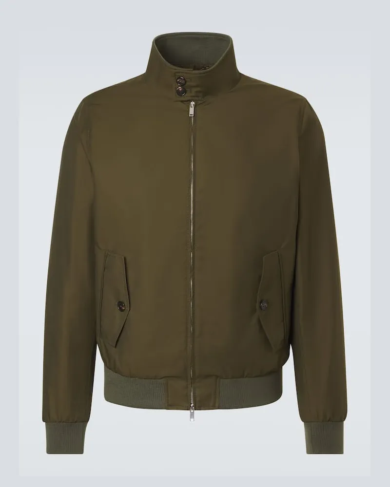 Slowear Blouson aus einem Baumwollgemisch Grün