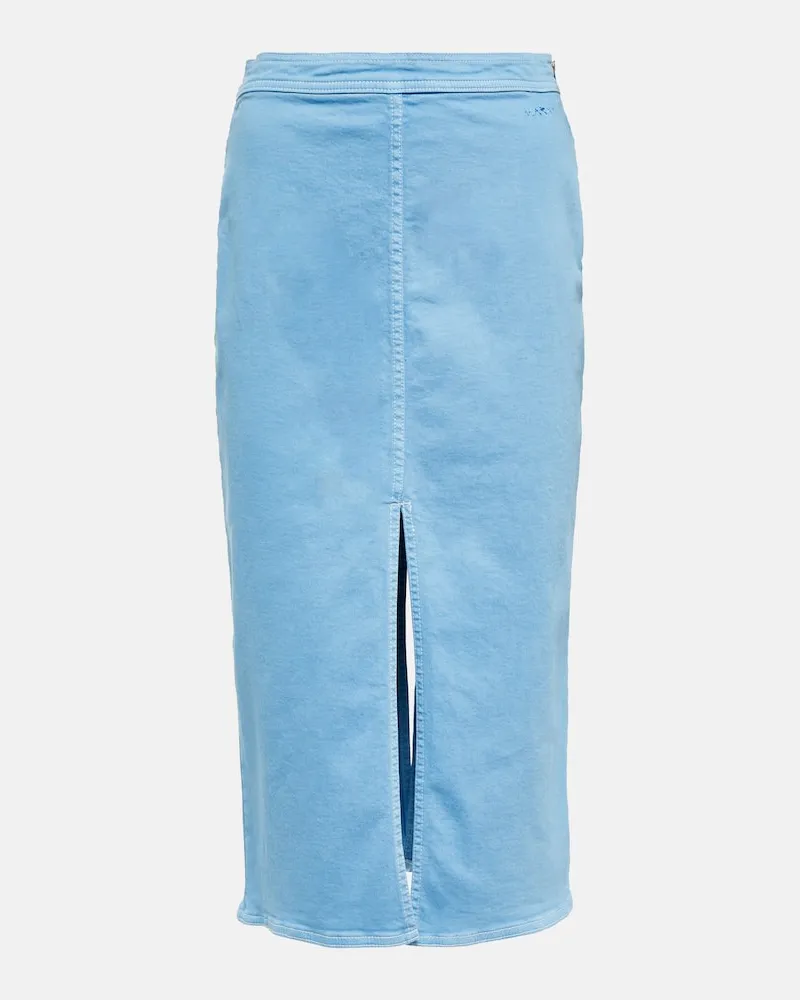 Marni High-Rise-Jeansrock Blau