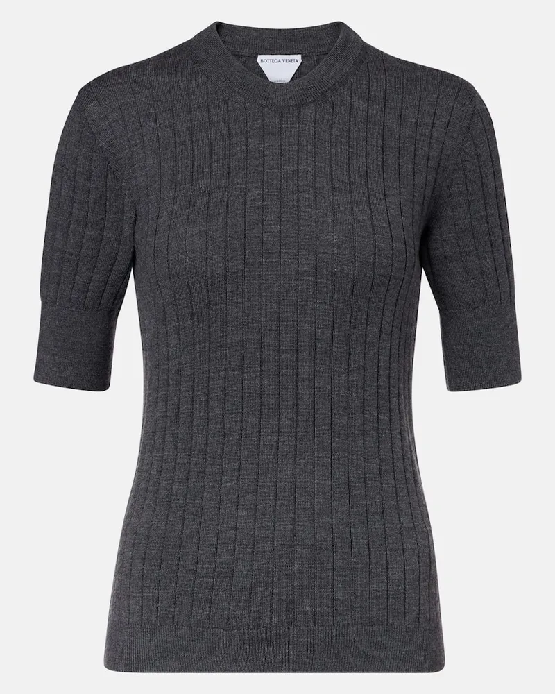 Bottega Veneta Pullover aus Wolle Grau