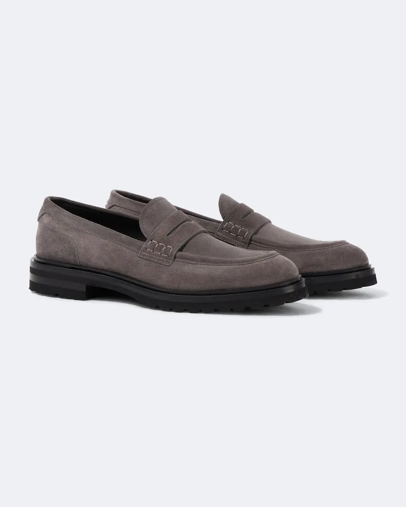 Dolce & Gabbana Loafers Altavilla aus Veloursleder Grau