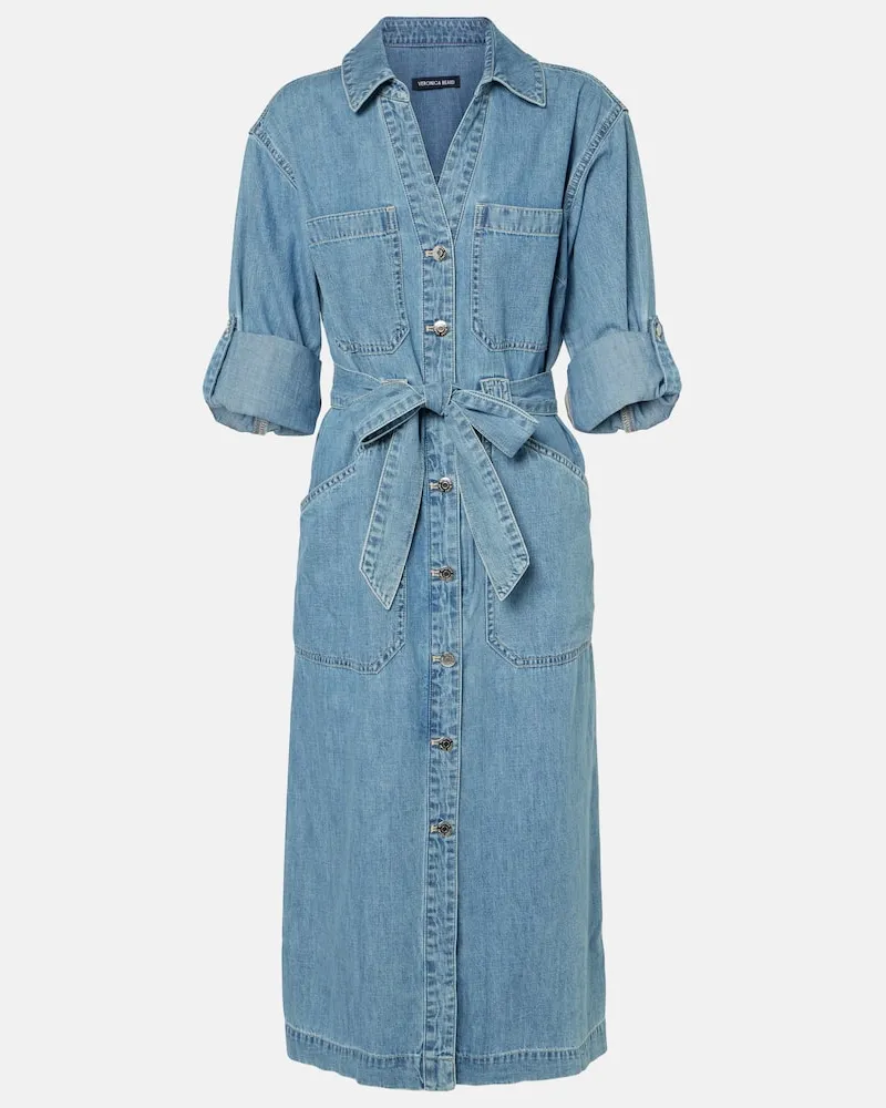Veronica Beard Jeanskleid Evelyn Blau