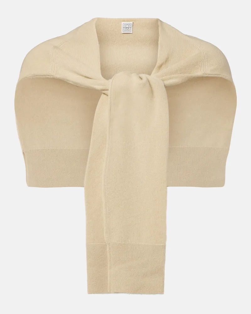 Totême Schal aus Kaschmir Beige