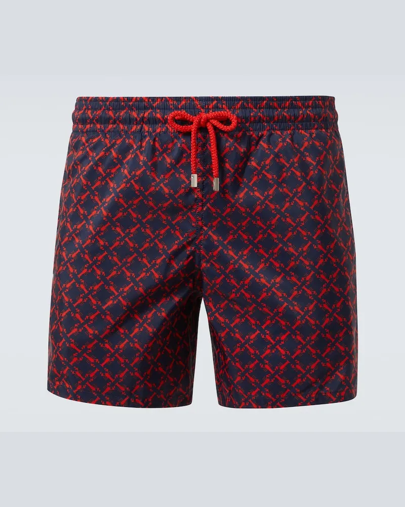 Vilebrequin Bedruckte Badeshorts Blau