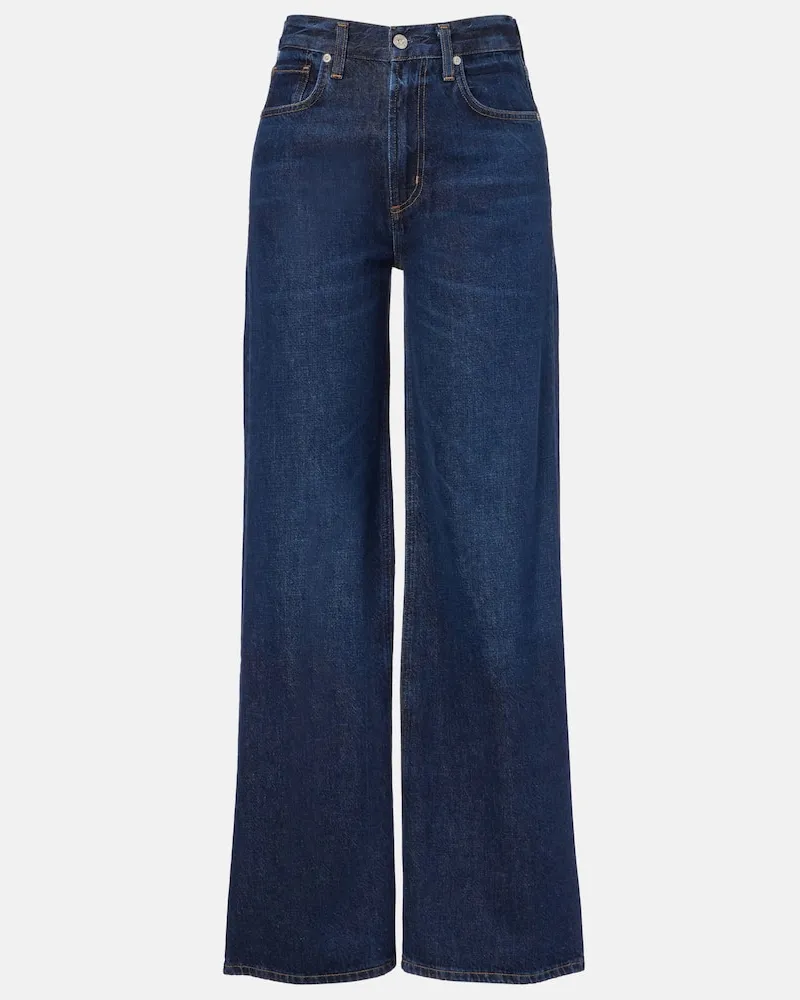 Citizens of humanity Mid-Rise Wide-Leg Jeans Paloma Blau
