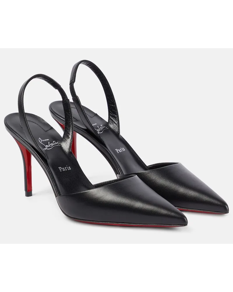 Christian Louboutin Slingback-Pumps Apostropha aus Leder Schwarz