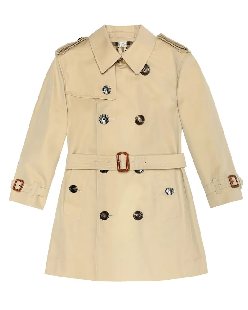 Burberry Trenchcoat aus Baumwolle Beige