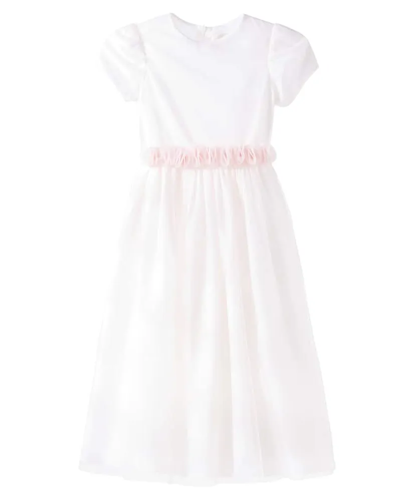 Il Gufo Kleid aus Tüll Pink