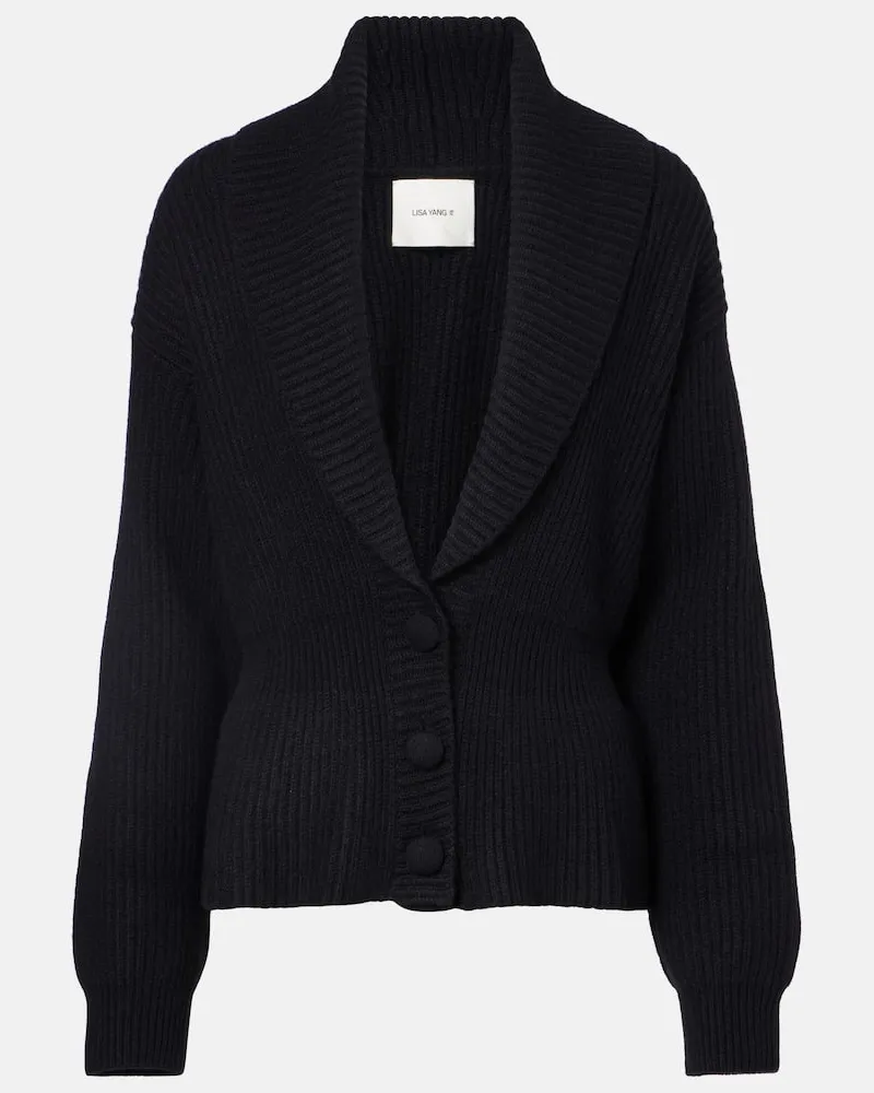 Lisa Yang Cardigan Alessandra aus Kaschmir Schwarz