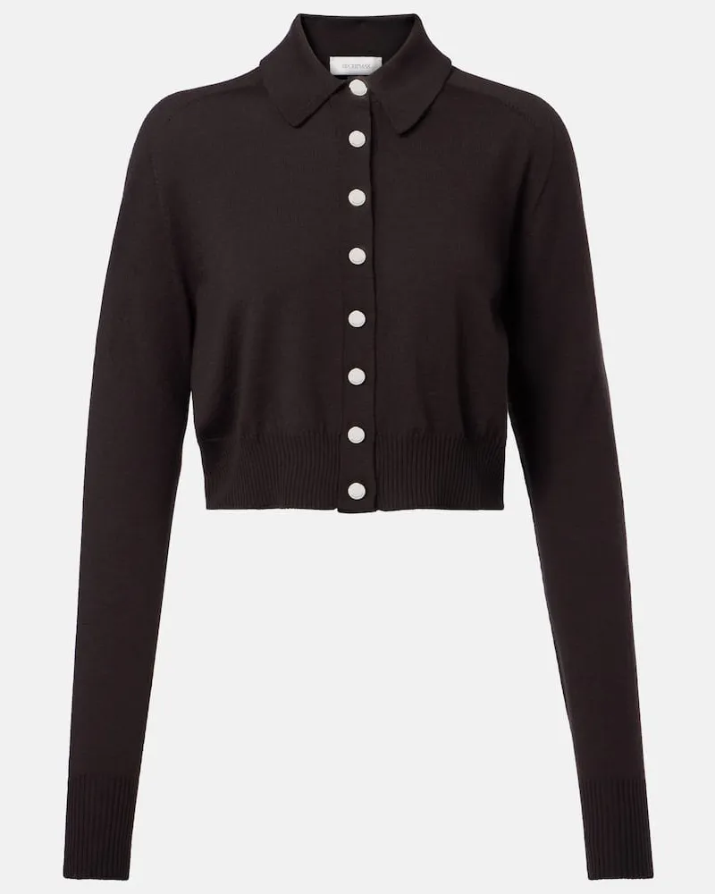 SPORTMAX Cardigan Perseo aus Schurwolle Braun