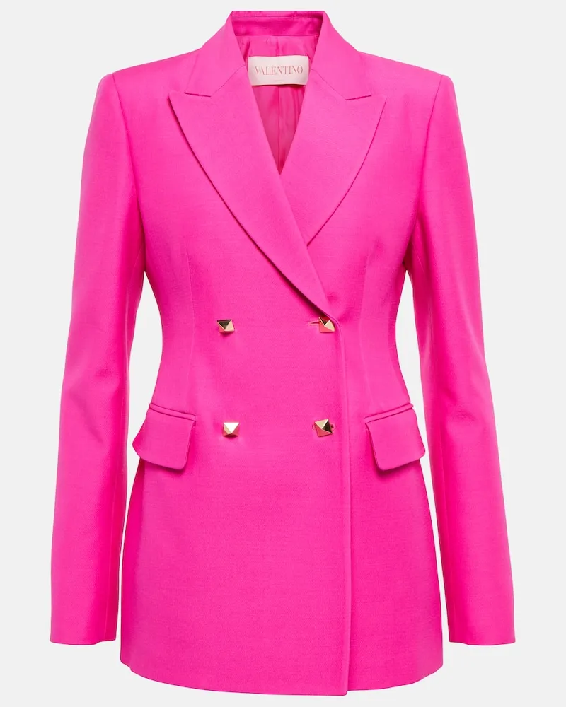 Valentino Garavani Jacke aus Crepe Couture Pink