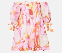 Bedrucktes Minikleid Catalina aus Baumwolle