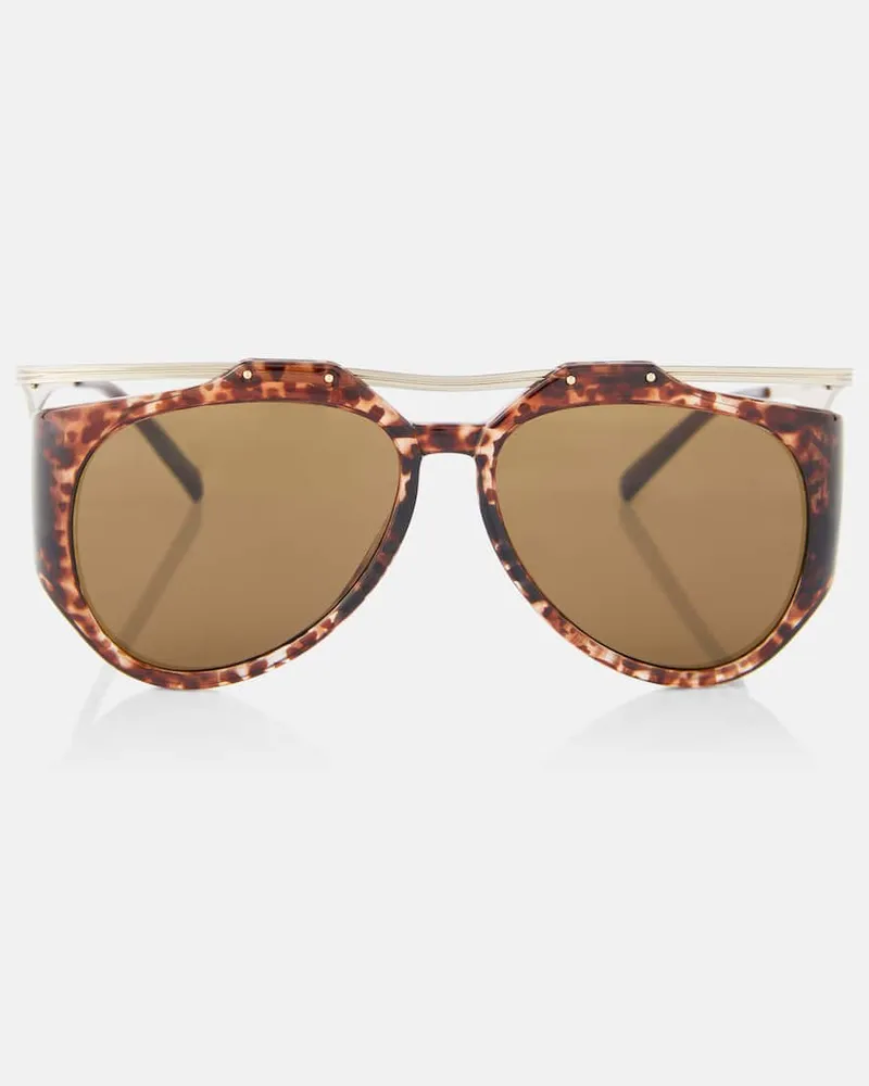 Saint Laurent Aviator-Sonnenbrille SL M137 Amelia Braun