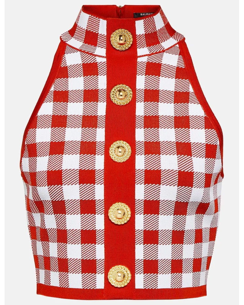 Balmain Cropped-Top Rot