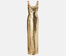 Robe mit Pailletten