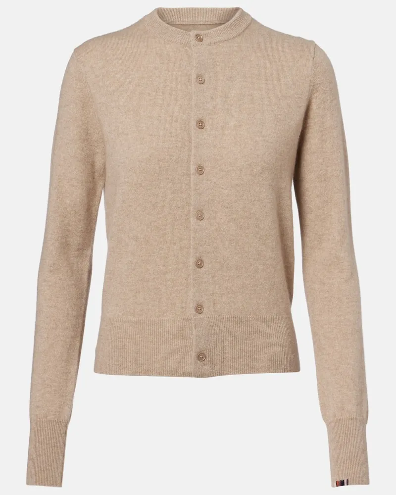 extreme cashmere Cardigan Little 2 aus Kaschmir Beige