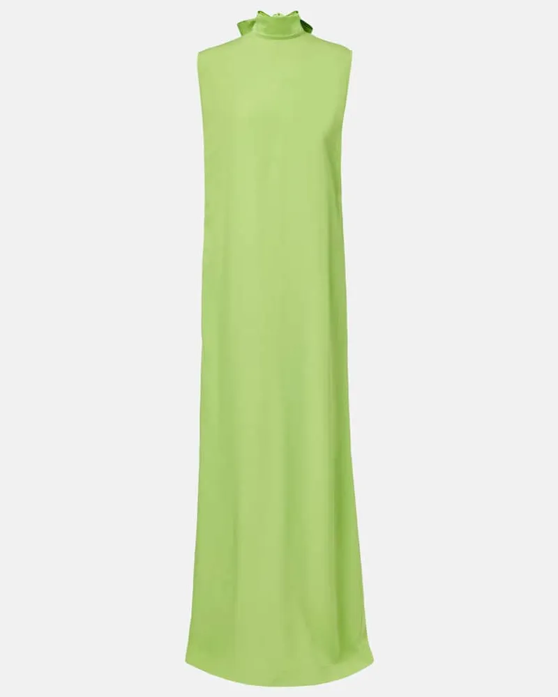 Taller Marmo Maxikleid Miami aus Crêpe-Cady Grün