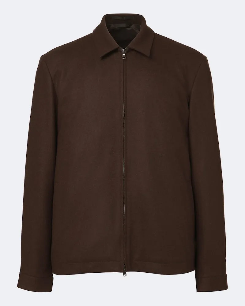 Sunspel Jacke aus Wolle Braun