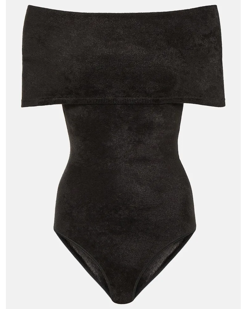 Alaïa Alaïa Body aus Samt Braun