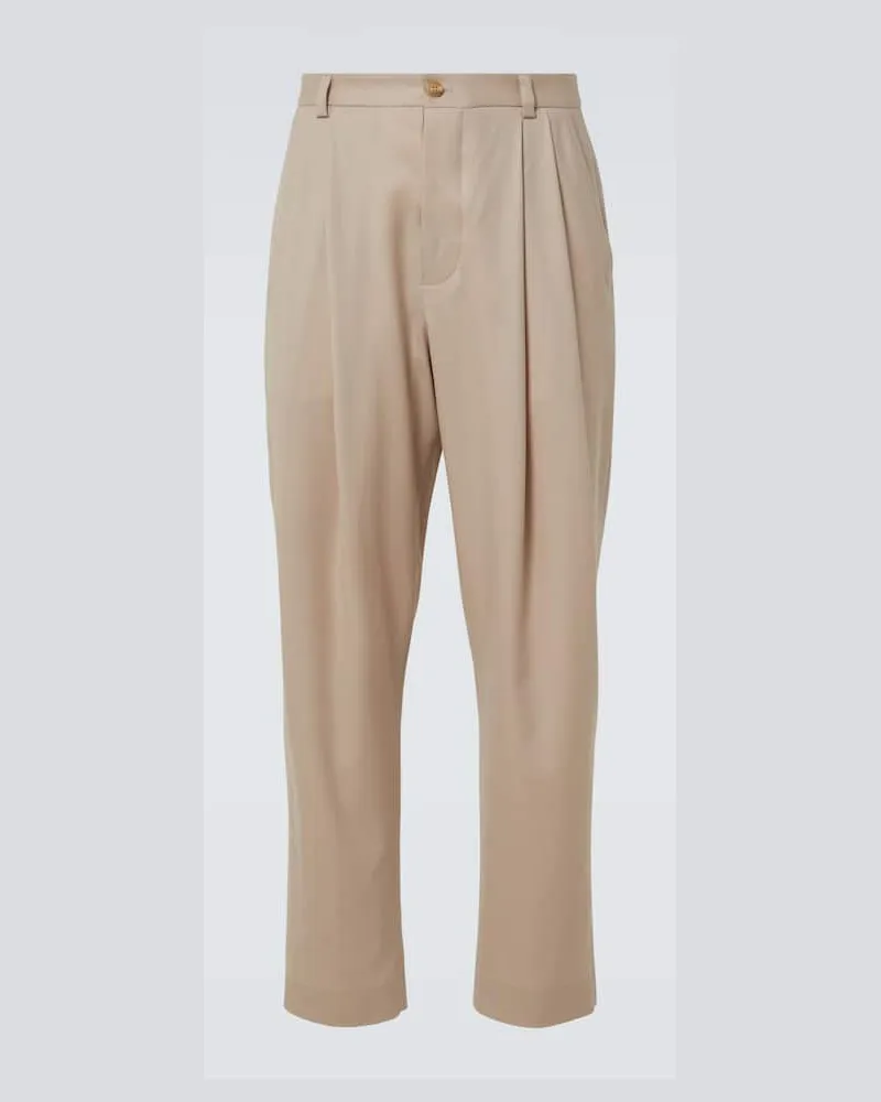 King & Tuckfield Hose aus Wolle Grau