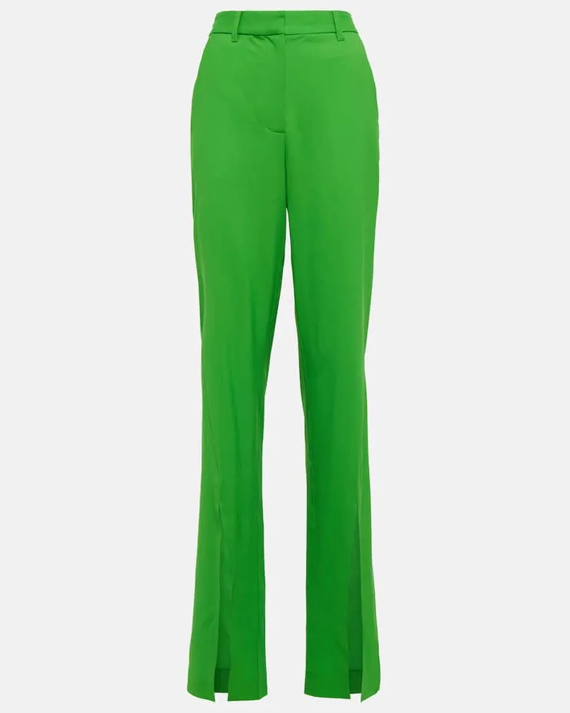 Giuseppe di Morabito High-Rise-Hose aus einem Wollgemisch Grün