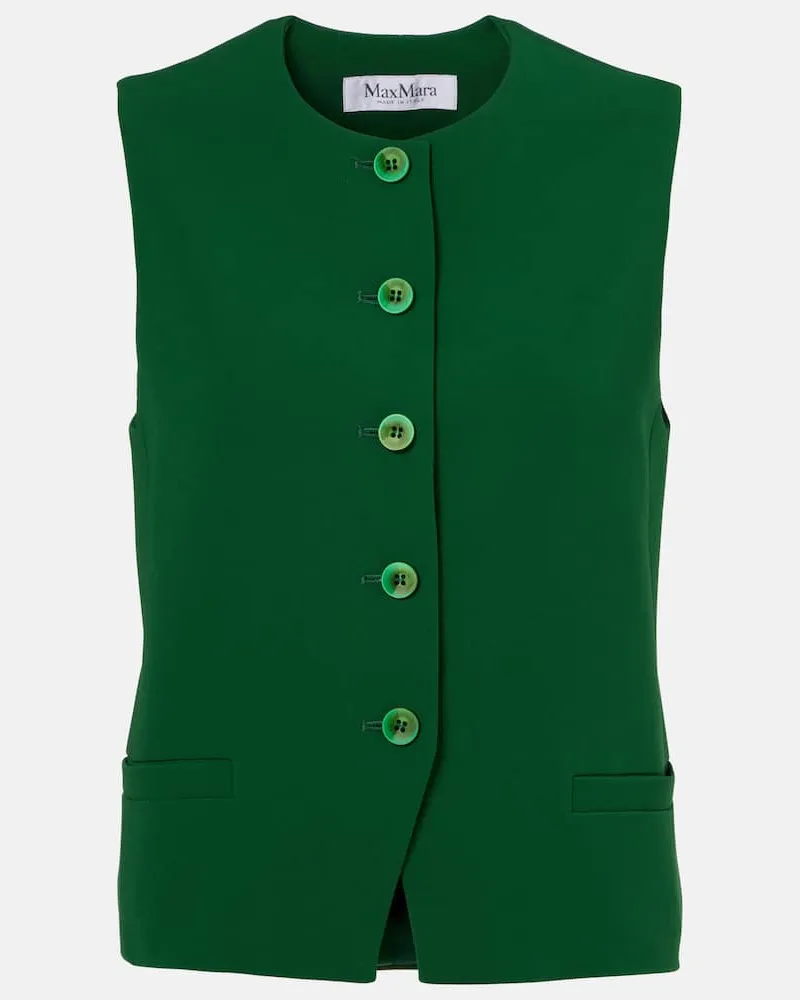 Max Mara Weste Denver aus Cady Grün