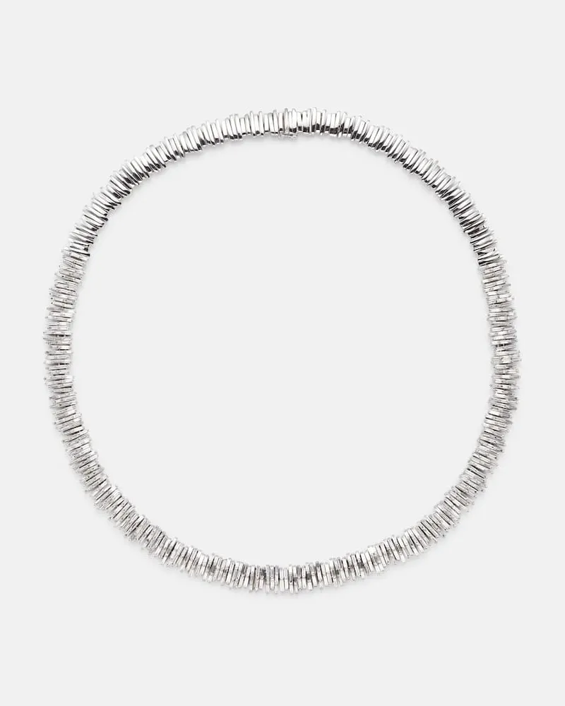 Suzanne Kalan Halskette aus 18kt Weißgold mit Diamanten Silber
