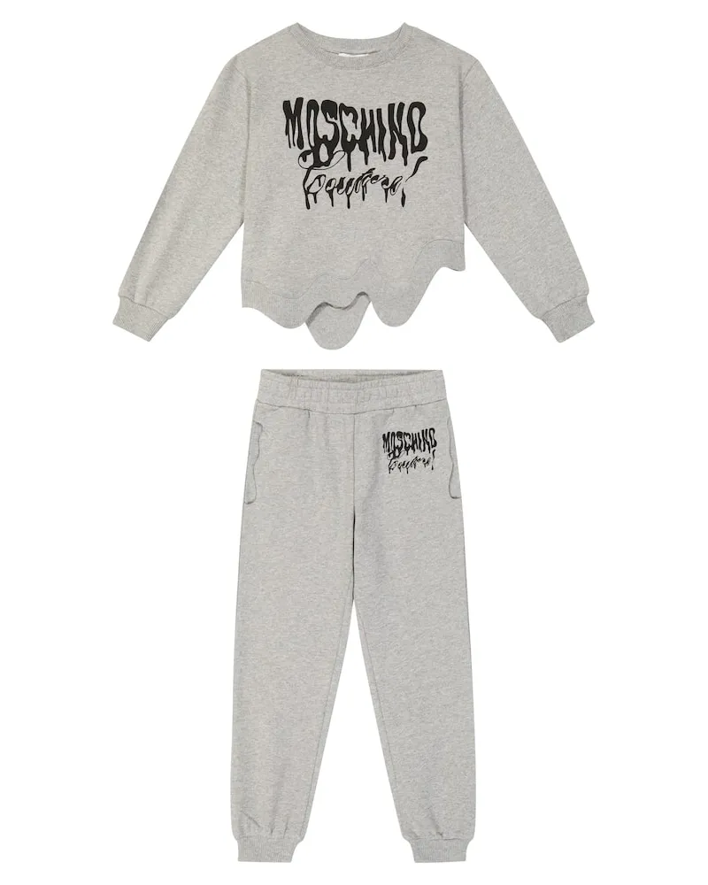Moschino Set aus Sweatshirt und Jogginghose Grau