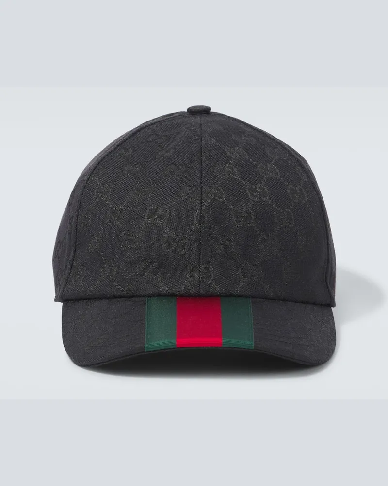 Gucci Baseballcap Original GG aus Canvas Schwarz