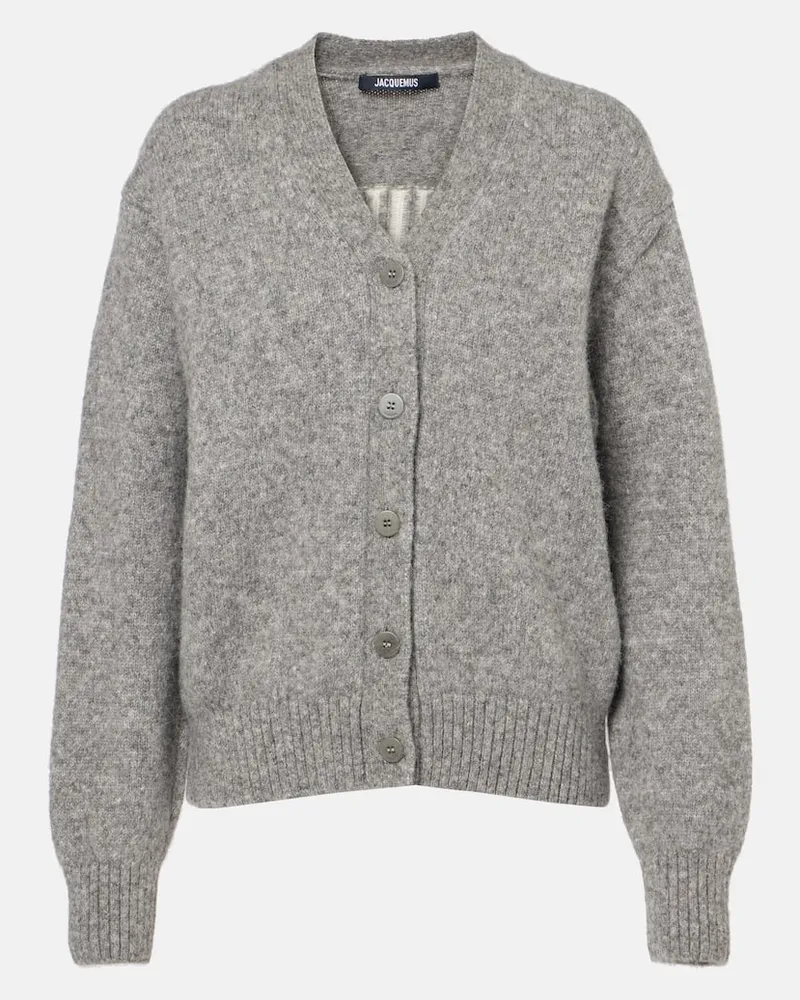 Jacquemus Cardigan aus einem Alpakawollgemisch Grau