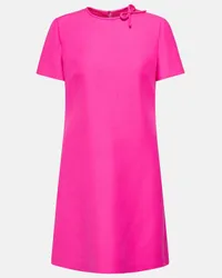 Valentino Garavani Minikleid aus Wolle und Seide Pink