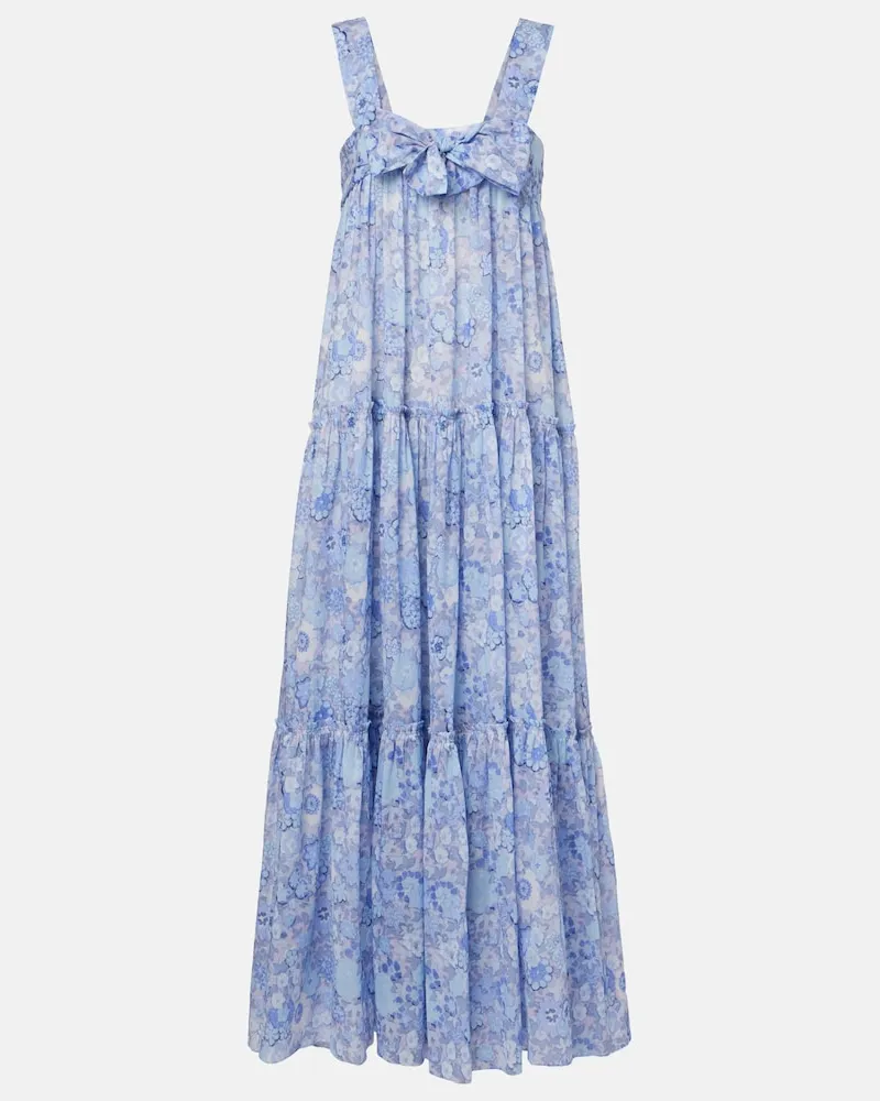 Chloé Chloé Maxikleid aus Baumwoll-Voile Multicolor