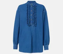 Bluse aus Denim