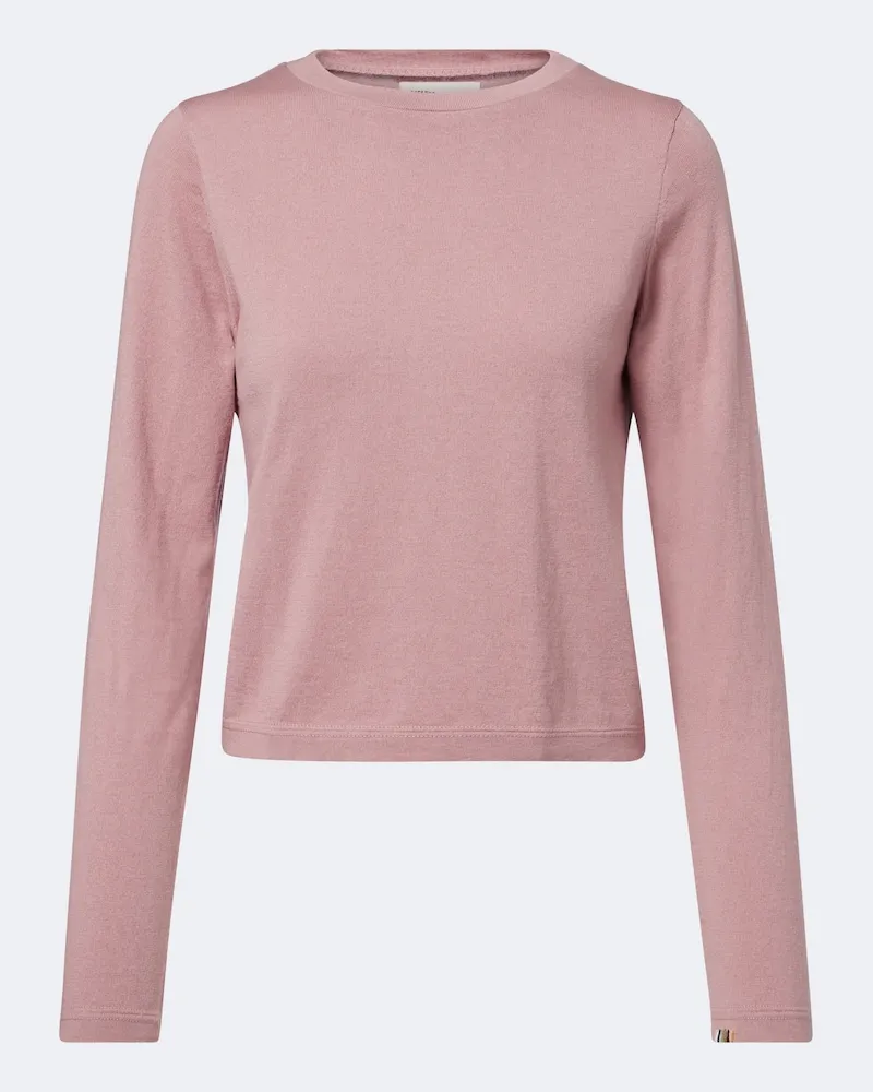 extreme cashmere T-Shirt N°451 Lisa aus Baumwolle und Kaschmir Rosa