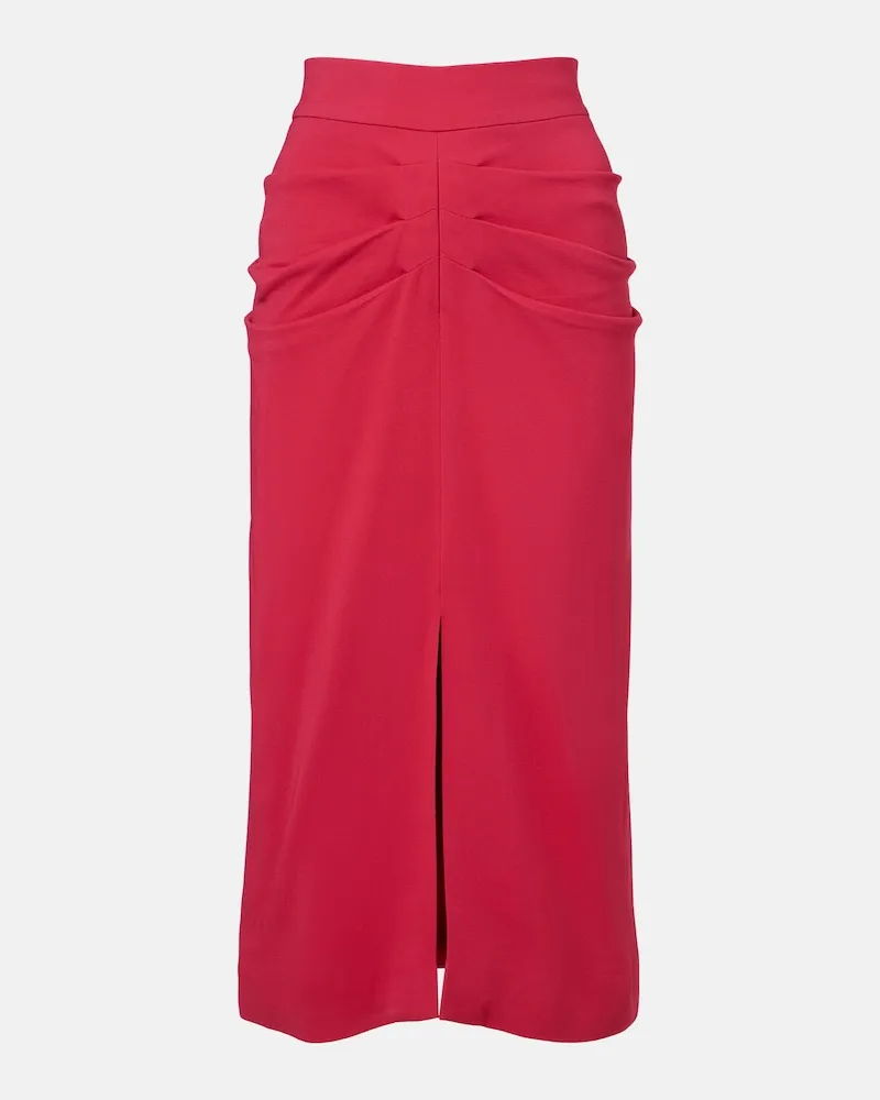 Valentino Garavani Bleistiftrock aus Crêpe Rosa