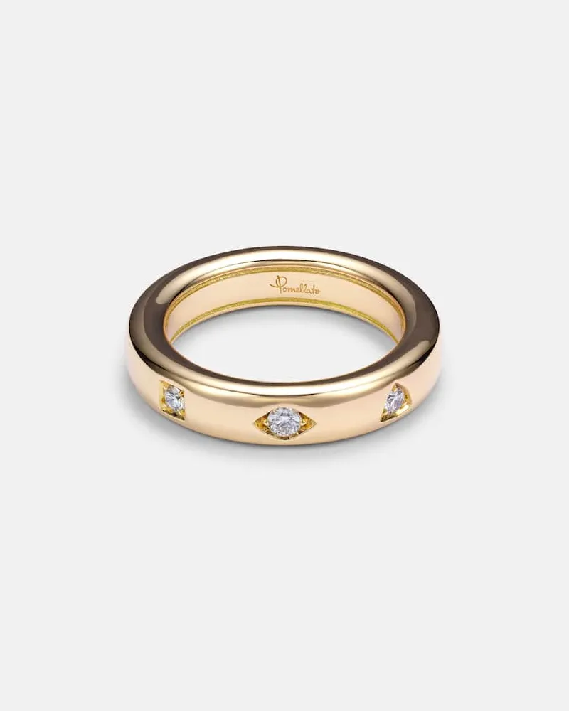 Pomellato Ring Iconica Extra Slim aus 18kt Rosegold mit Diamanten