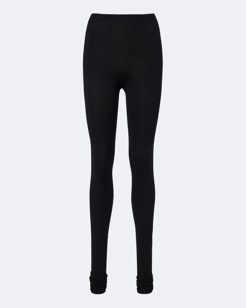 Bottega Veneta Leggings aus Wolle Schwarz